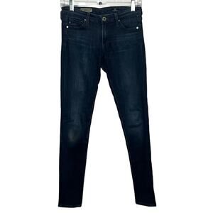 Adriano Goldschmied Dark Wash Denim Pants Skinny Jeans Stretch Womens 24'' Blue